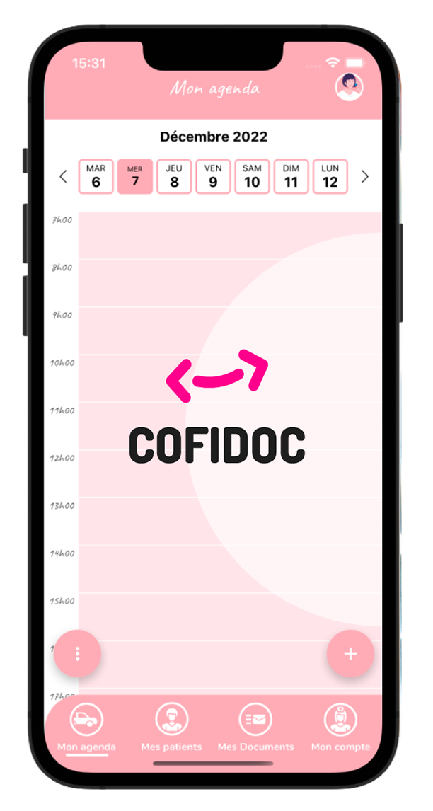 cofidoc illustration application mobile sur smartphone